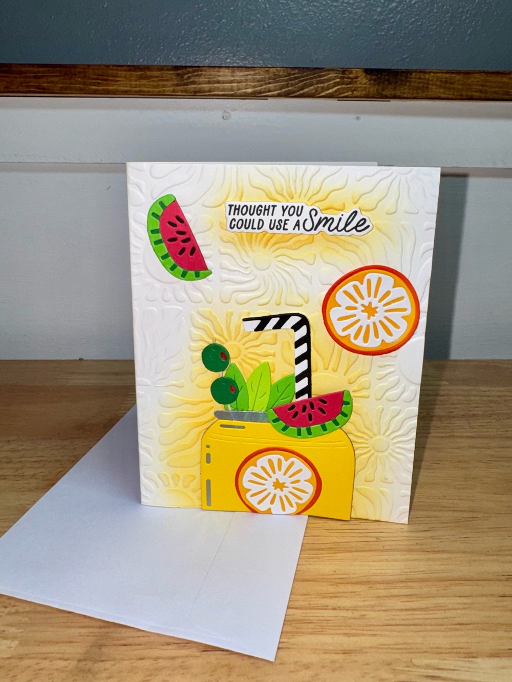 Hello Summer Soda Pop Card– Handmade Greeting Card Any Occassion